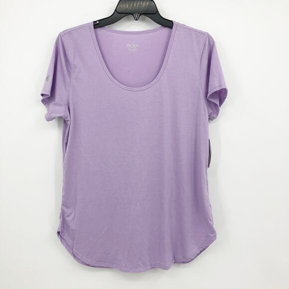 Body Cotton On Womens Gym T Shirt Large Purple Round Neck Relaxed NWT - Picture 5 of 10